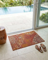 Urban Terrace Collection Area Rug -  Veranda Rectangle Rust Red  lifestyle 25