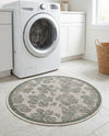 Coastal Terrace Collection Area Rug -  Marina Round Ivory and Beige  lifestyle 63
