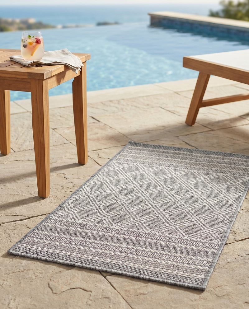 Savannah Pergola Collection Area Rug - Savannah Rectangle Gray  lifestyle 22