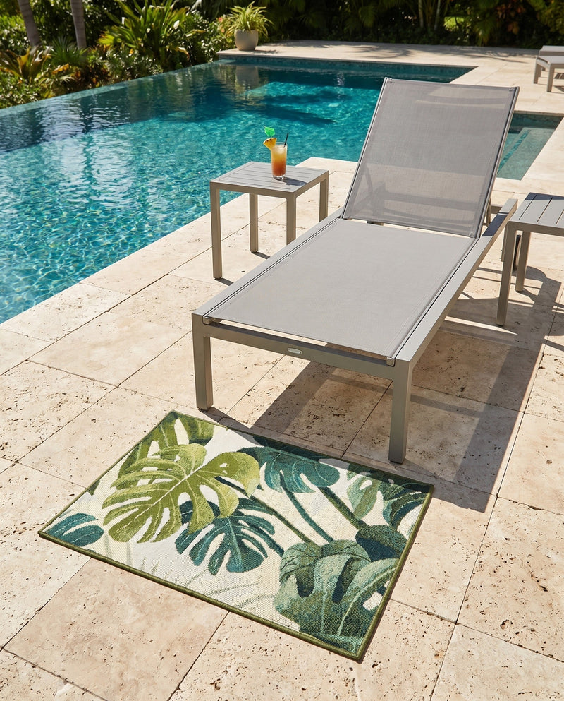 Seaside Blooms Collection Area Rug -  Ivy Rectangle Green  lifestyle 20