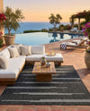 Urban Terrace Collection Area Rug -  Brooklyn Rectangle Black and White  lifestyle 51