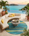 Seaside Haven Rugs Collection Area Rug -  Sandbar Round Multi.Blue  lifestyle 77