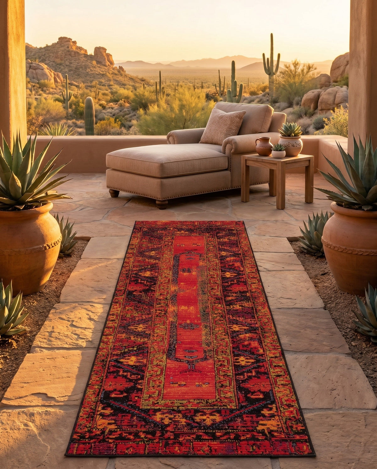 Safari Escape Rugs Collection Area Rug - Serengeti Runner Multi  lifestyle 153