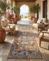 Patio Heritage Collection Area Rug -  Oasis Runner Multi  lifestyle 65