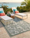 Coastal Terrace Collection Area Rug -  Marina Rectangle Ivory and Beige  lifestyle 12