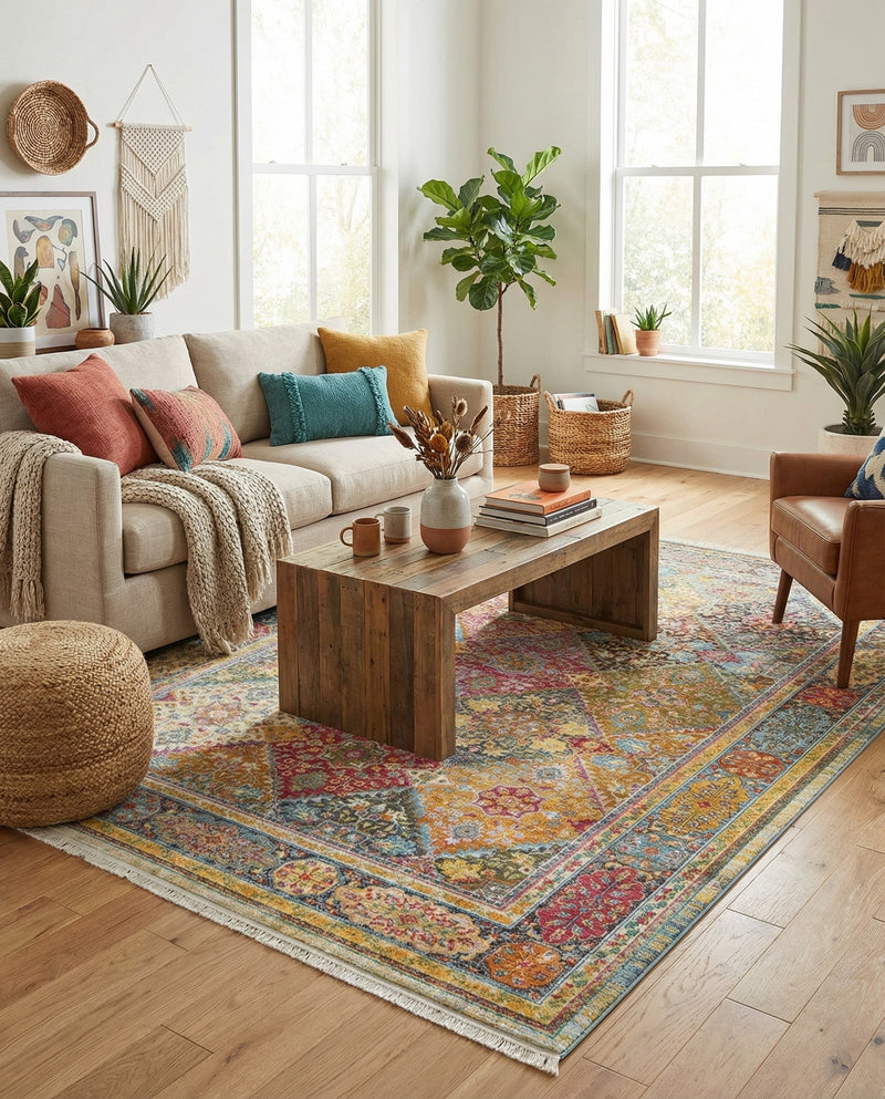 Caribbean Breeze Collection Area Rug -  Grenada Rectangle Multi  lifestyle 20
