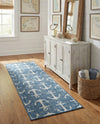 Seaside Haven Rugs Collection Area Rug - Sapphire (Blue) Runner Blue  lifestyle 49