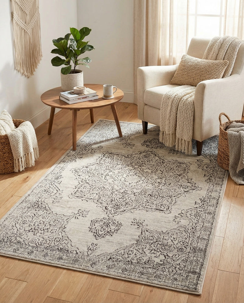 Mykonos Manor Collection Area Rug -  Tinos (Ivory) Rectangle Ivory  lifestyle 22