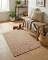 Highland Woven Jute Collection Area Rug - Glenmore (Light Brown) Rectangle Light Brown  lifestyle 8