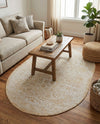 Tribal Terrace Treasures Collection Area Rug - Mayan Marina (Natural) Oval Natural  lifestyle 34