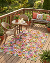 Seaside Blooms Collection Area Rug -  Marseilles Rectangle Multi  lifestyle 31