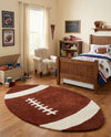 Whimsy Wonders Wool Collection Area Rug -  Forest Oval Brown  lifestyle 7