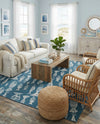 Seaside Haven Rugs Collection Area Rug -  Oceanview Rectangle Blue  lifestyle 26