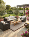Terrace Fringe Collection Area Rug - Oceanside Rectangle Brown  lifestyle 13
