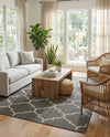 Savannah Pergola Collection Area Rug - Arbor (Black) Rectangle Black  lifestyle 15