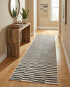 Soho Elegance Collection Area Rug -  Hudson (Dark Gray) Runner Dark Gray  lifestyle 55