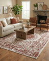 Patio Heritage Collection Area Rug -  Lafayette (Rust Red) Rectangle Rust Red  lifestyle 5