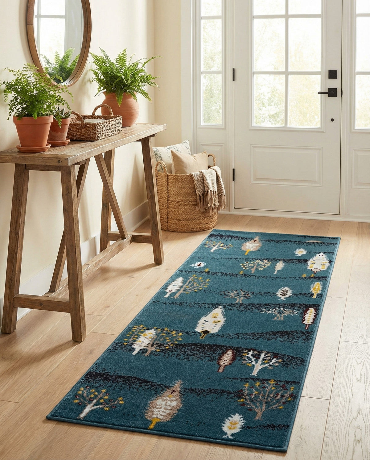 Coastal Haven Collection Area Rug -  Surfside Runner Blue  lifestyle 126