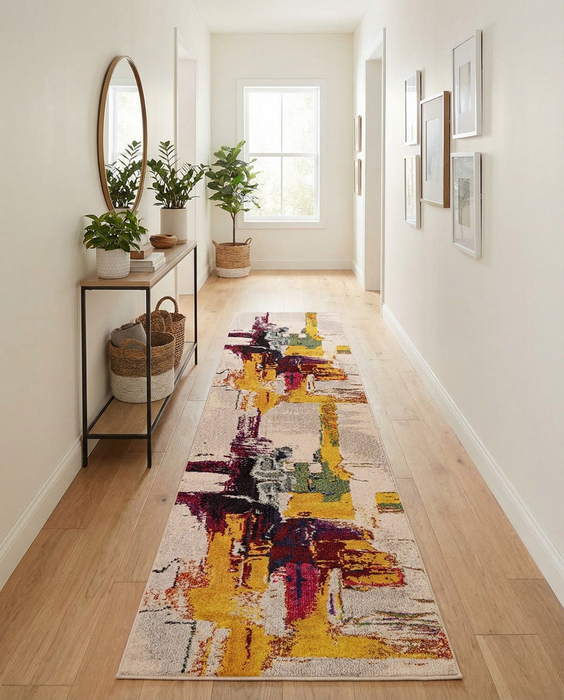 Marrakesh Elegance Collection Area Rug -  Riad Runner Beige  lifestyle 36