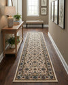 Casablanca Tapestry Collection Area Rug -  Marrakech (Ivory) Runner Ivory  lifestyle 53
