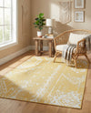 Desert Nomad Terrace Collection Area Rug - Sahara (Yellow) Rectangle Yellow  lifestyle 26