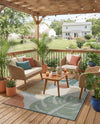 Coastal Terrace Collection Area Rug -  Boardwalk Rectangle Blue  lifestyle 15