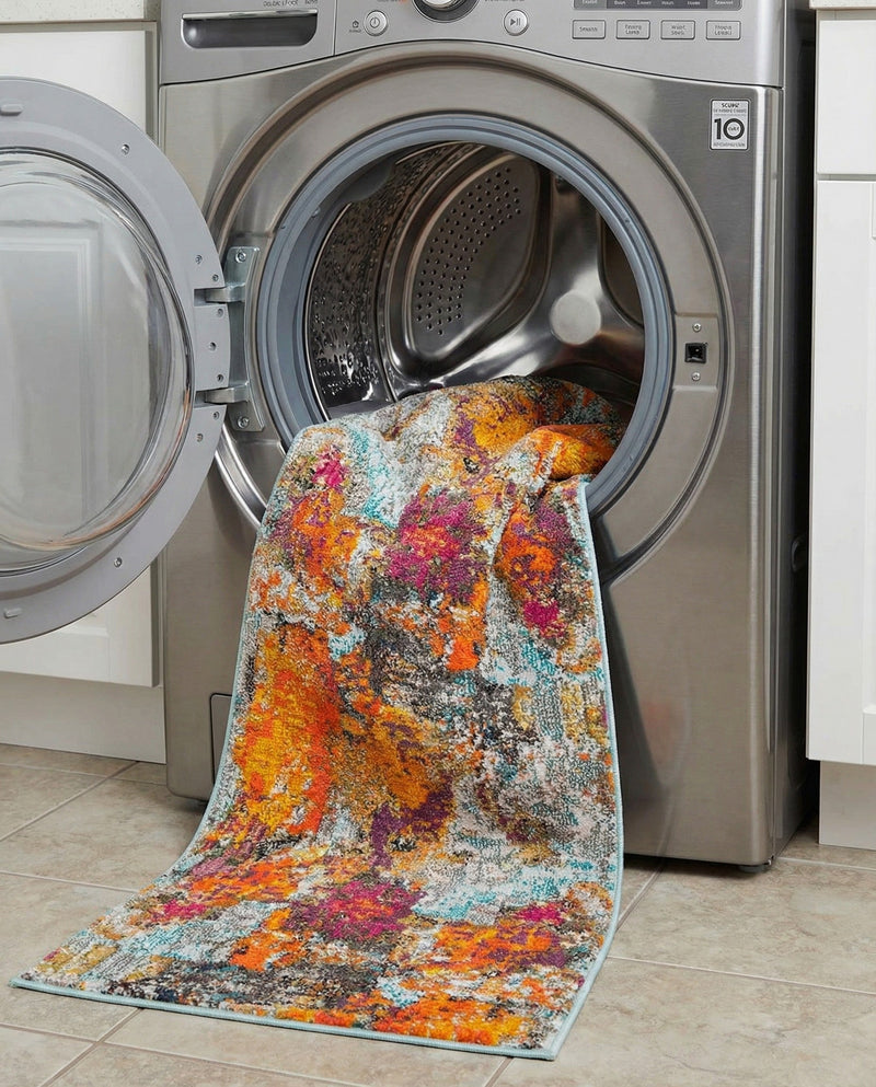 Colorburst Oasis Collection Area Rug -  Spectrum Runner Multi  lifestyle 45