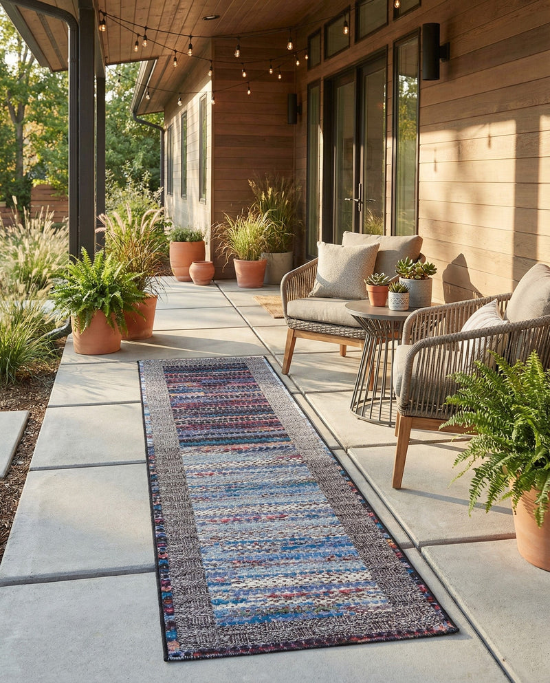 Urban Terrace Collection Area Rug -  Oasis Runner Multi  lifestyle 63