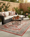 Patio Heritage Collection Area Rug - Veranda Rectangle Multi  lifestyle 13