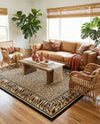 Savannah Sojourn Collection Area Rug -  Chobe Rectangle Light Brown  lifestyle 17