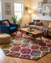 Trellis Mosaic Collection Area Rug -  Pergolatown (Multi) Octagon Multi  lifestyle 52