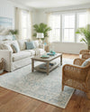 Coastal Haven Collection Area Rug - Seabreeze (Gray) Rectangle Gray  lifestyle 15
