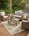 Coastal Terrace Collection Area Rug -  Driftwood Rectangle Ivory  lifestyle 54