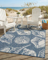 Seaside Haven Rugs Collection Area Rug -  Lighthouse (Ivory and Navy Blue) Rectangle Ivory and Navy Blue  lifestyle 24