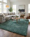 Eternal Plush Oasis Collection Area Rug -  Tranquility (Forest Green) Rectangle Forest Green  lifestyle 8