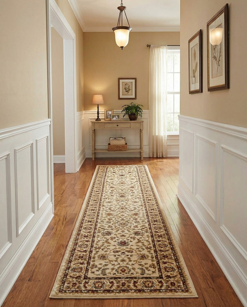 Jaipur Elegance Collection Area Rug -  Nahargarh (Cream) Runner Cream  lifestyle 46