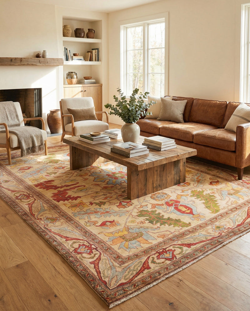 Bazaar Chic Collection Area Rug -  Tetouan Rectangle Beige  lifestyle 22