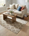 Lattice Gardens Collection Area Rug -  Bloomfield (Light Brown) Rectangle Light Brown  lifestyle 24