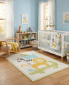 Wonder Tykes Collection Area Rug -  Prismatic Rectangle Ivory  lifestyle 11