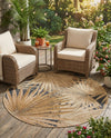 Seaside Blooms Collection Area Rug -  Avalon Round Multi  lifestyle 77