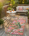 Seaside Blooms Collection Area Rug -  Kyoto Runner Coral  lifestyle 73