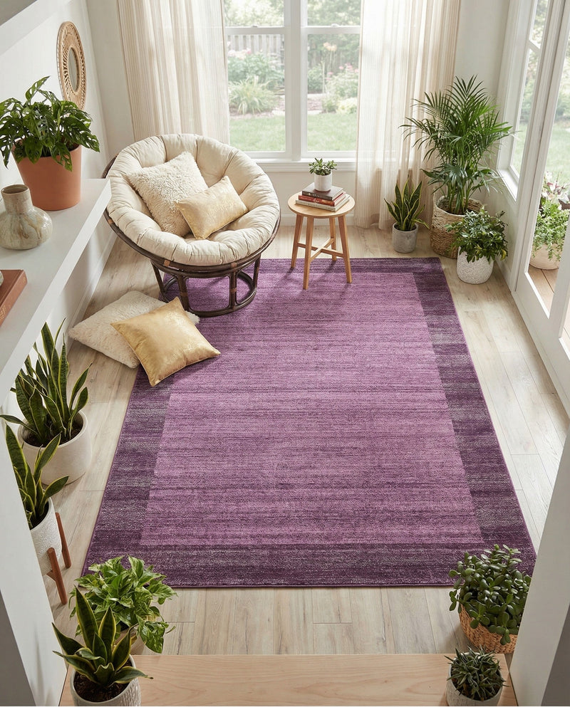 Studio Haven Collection Area Rug -  Conservatory (Violet) Rectangle Violet  lifestyle 7