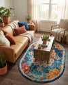 Beverly Grove Collection Area Rug - Melrose (Multi) Oval Multi  lifestyle 68