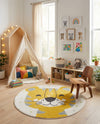 Wonder Tykes Collection Area Rug -  Rainbow Round Ivory  lifestyle 39