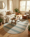 Urban Oasis Rugs Collection Area Rug -  District (Light Gray) Oval Light Gray  lifestyle 22