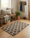 Lattice Gardens Collection Area Rug -  Bloomfield (Brown) Rectangle Brown  lifestyle 20