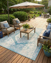 Patio Heritage Collection Area Rug -  Augusta (Aqua) Rectangle Aqua  lifestyle 32