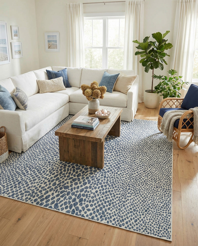Urban Oasis Rugs Collection Area Rug -  Terrace (Blue) Square Blue  lifestyle 29