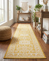 Tribal Terrace Treasures Collection Area Rug -  Incan Isle (Yellow) Runner Yellow  lifestyle 82