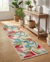 Outdoor Marrakesh Collection Area Rug -  Midelt Runner Multi  lifestyle 58
